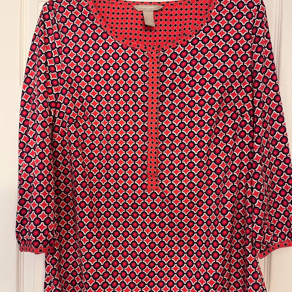 Patterned tunic top